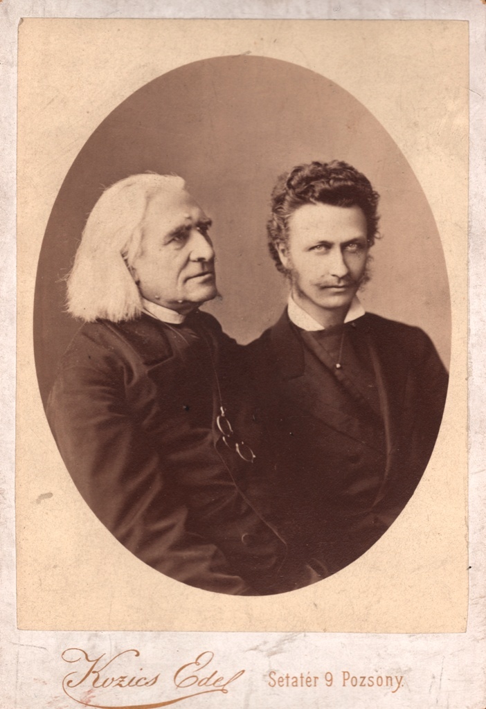 Franz Liszt a Géza Zichy v Bratislave.